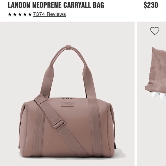Dagne Dover Neoprene Carryall Bag in Taupe